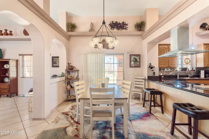 In between kitchen and living room