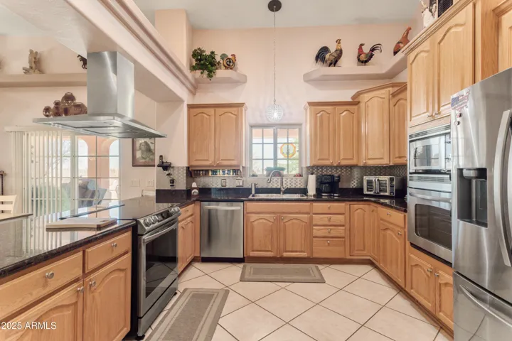 Plenty of cabinet and counter space