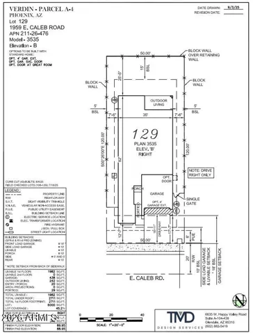 1959 E Caleb Road Preliminary Plot Plan