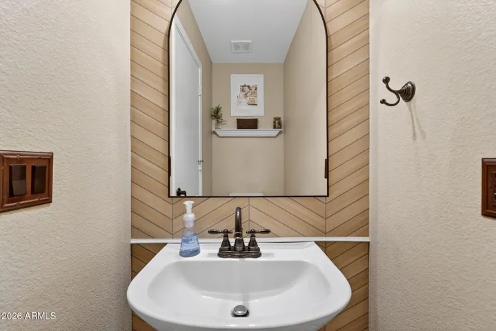 half bathroom downstairs
