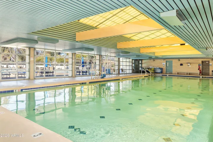 Heated community indoor pool