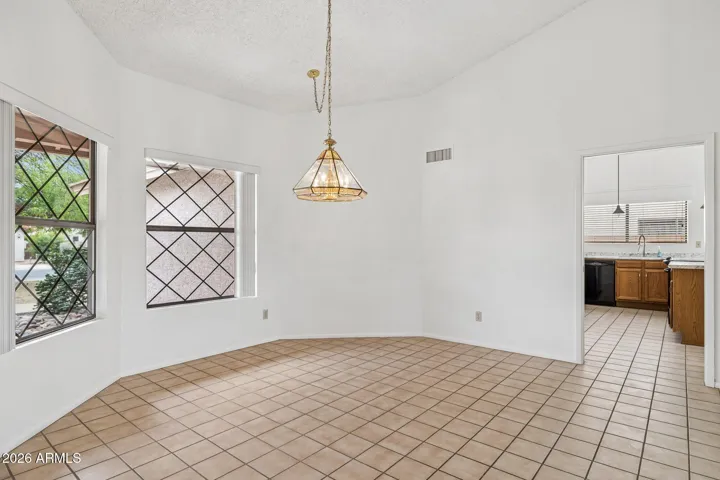 Dining area in great room
