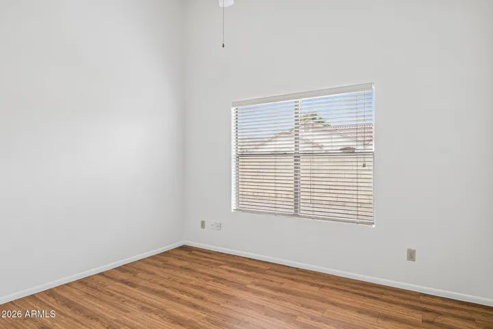 Bedroom three- vaulted ceiling and south mountain view