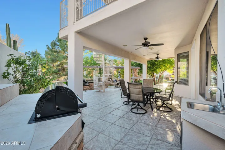 Secondary built-in patio grill