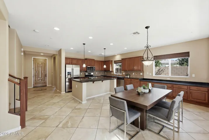 Dining area Staged