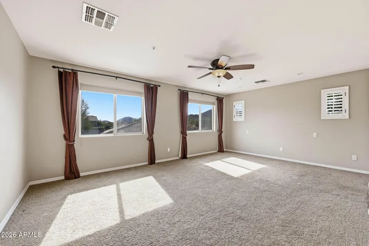 Owner's suite - spilt from BR 2 & 3 W/pretty mountain views!