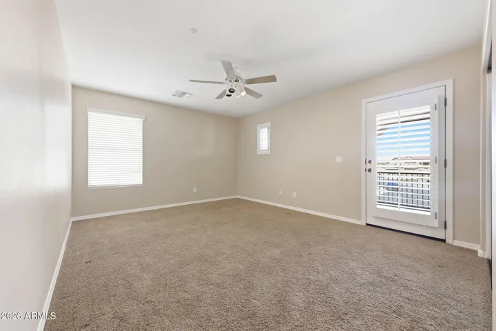 BR 2 with private exit to full covered deck