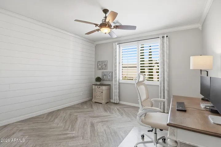 Herringbone detail in the flooring