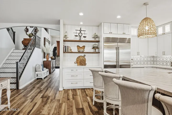 Another area to offer cabinet and counter space, plus great drawer space