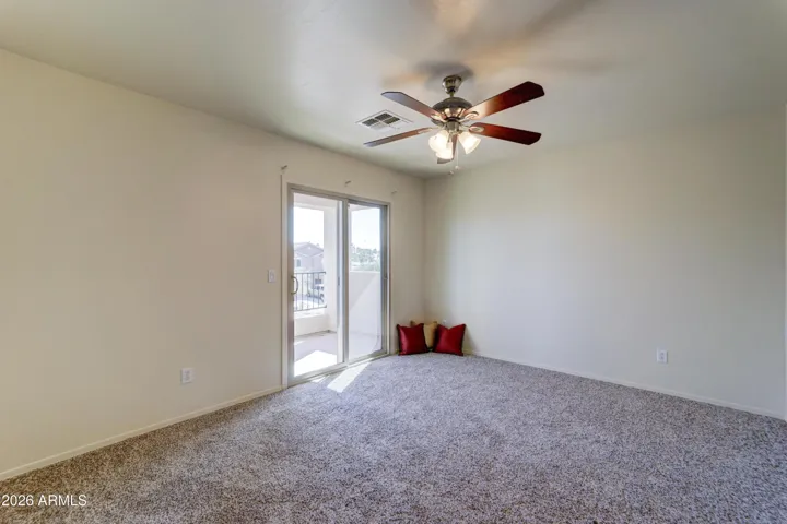 Third Bedroom with Access to Balcony.