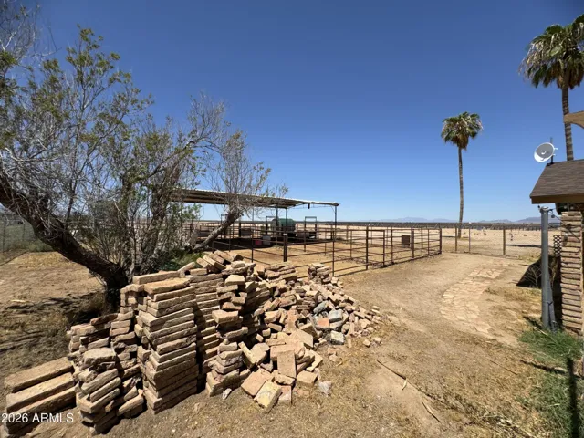 Horse pens