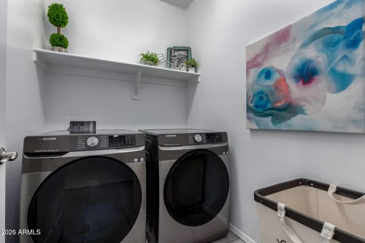Inside Laundry- Washer and Dryer Convey