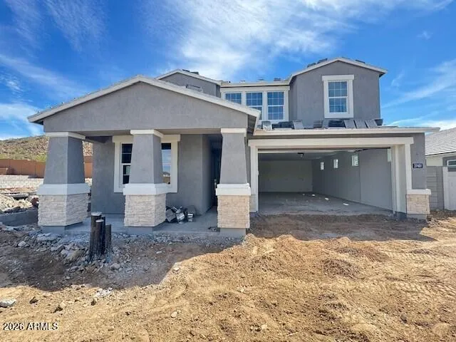 Photo of actual home under construction