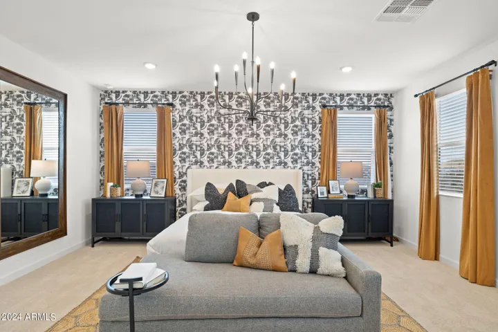 Photos of model home, options may vary. What a charming Primary bedroom!