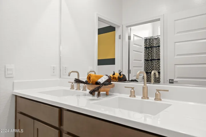 Photos of model home, options may vary. Full-sized, lovely, guest room bath.