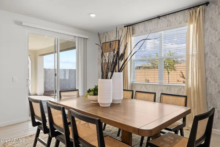 Photos of model home, options may vary. Indoor/outdoor eating during those calm evenings!