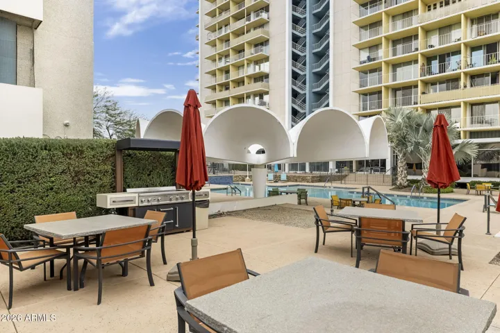 Community grilling stations and shaded seating areas ideal for gatherings.