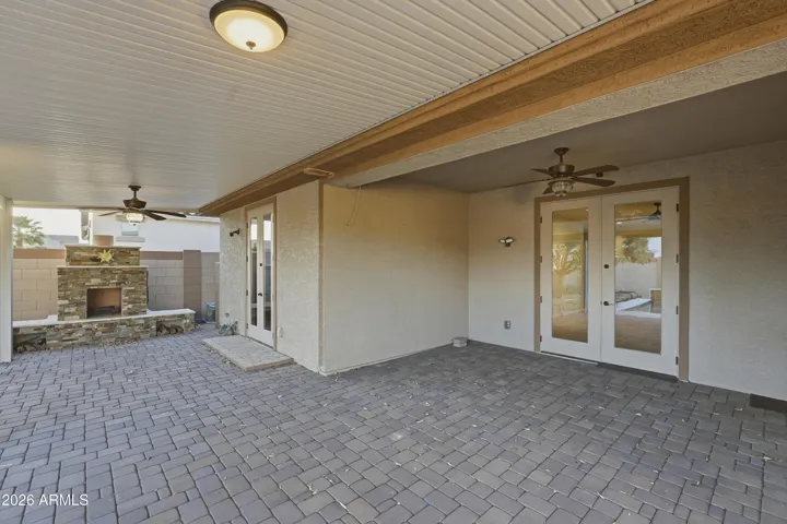 Extended pergola patio with extended paver patio