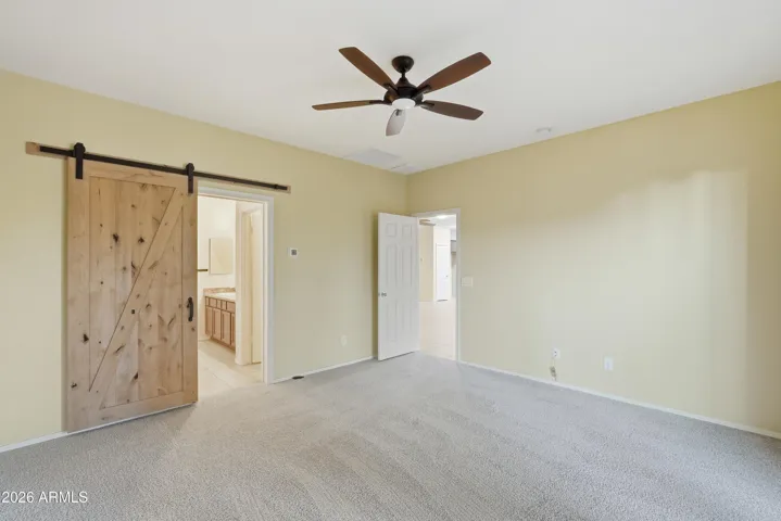 Primary Bedroom with brand new carpet