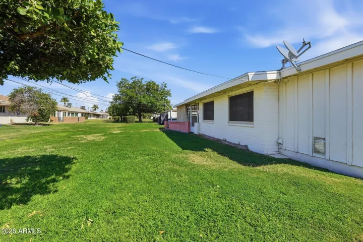 Backyard (facing west).