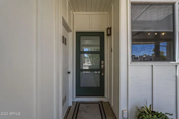 Front Entry with recently updated door