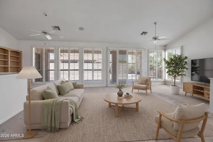 Great Room with Staged Furniture