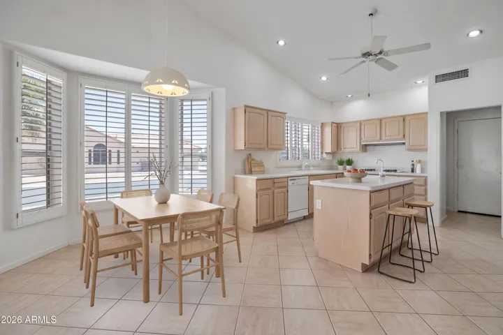 Eat in Kitchen with Staged Furniture