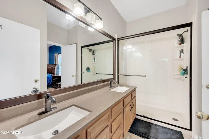 Jack and Jill bathroom between bedroom 1 & 2