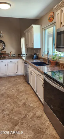 Newly refinished kitchen cabinets