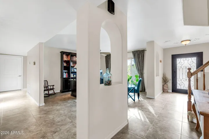 Hallway looking into living roon