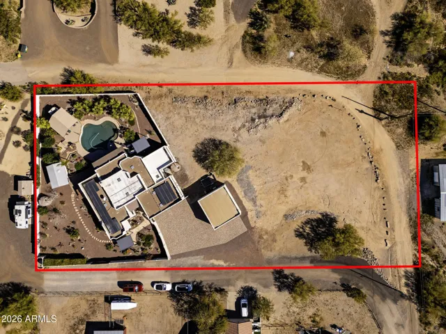 Ariel View - approximate lot size