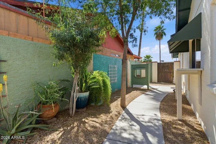 East side yard