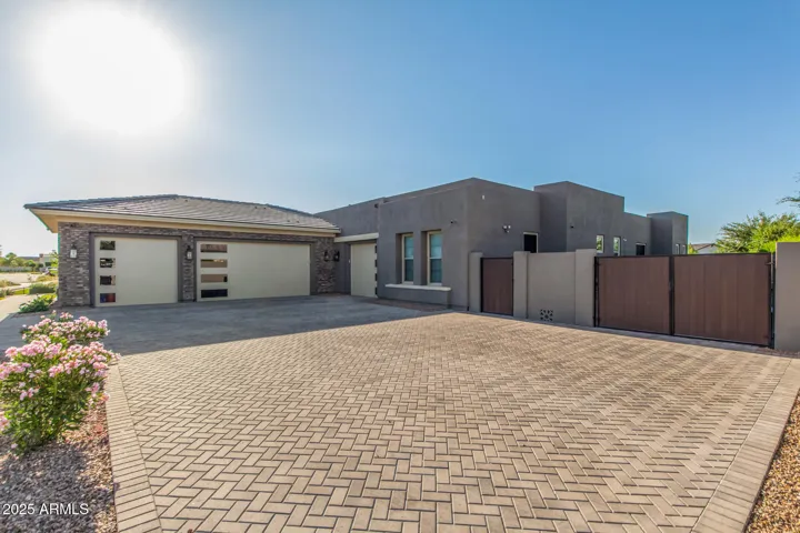 Extended pavered driveway