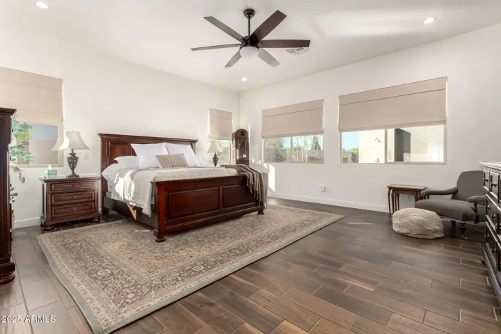 Spacious primary bedroom