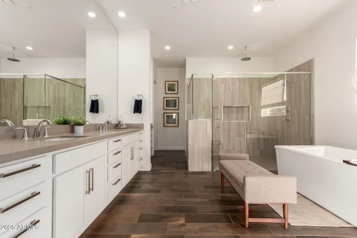 Luxurious primary bathroom