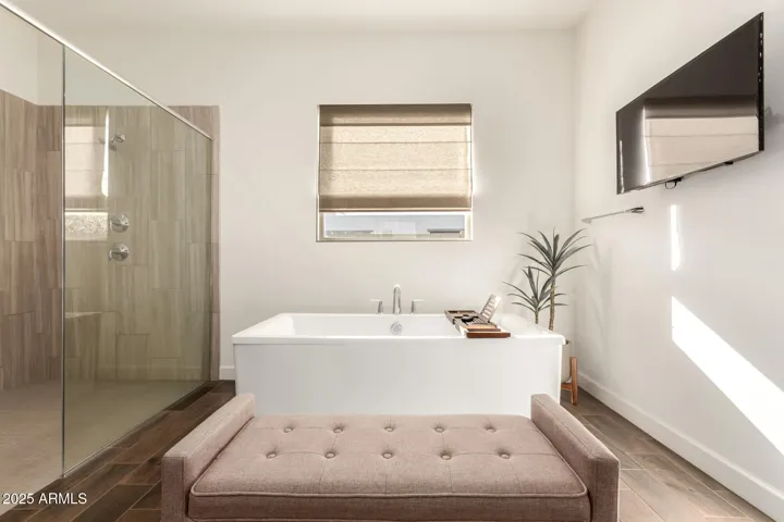 Luxurious primary bathroom