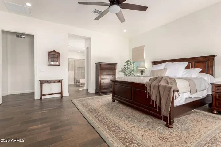 Spacious primary bedroom