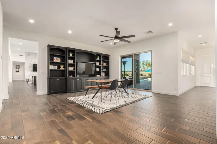 Teen/bonus room with secondary slider for backyard access