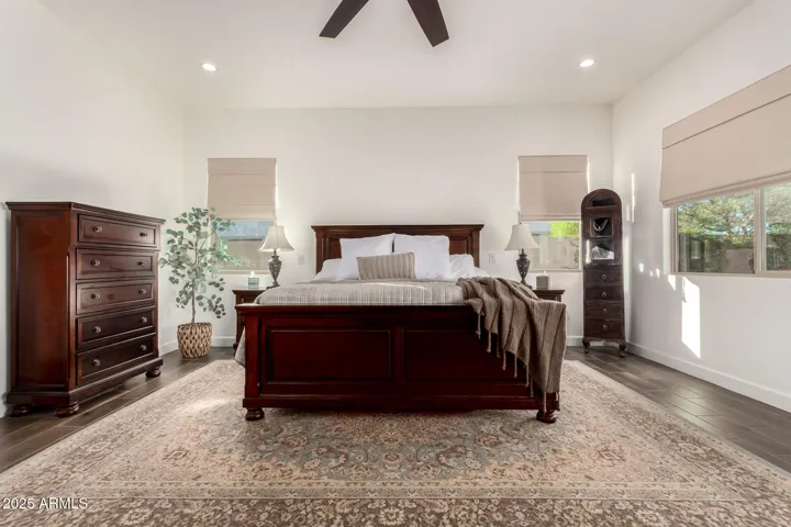 Spacious primary bedroom