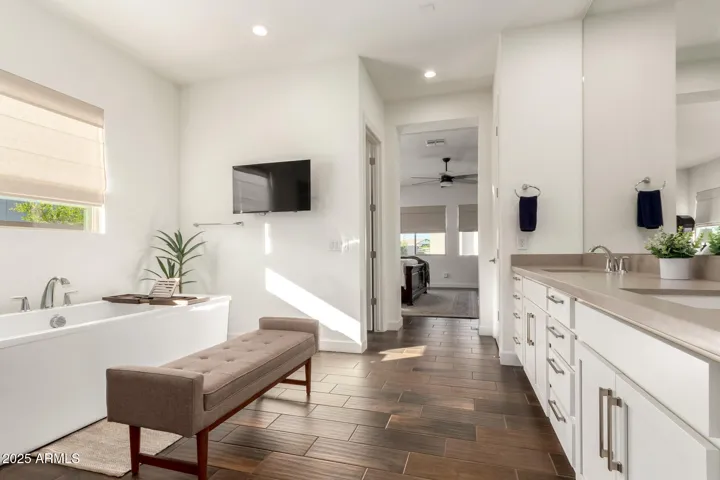 Luxurious primary bathroom
