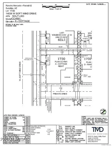 14636 W Soft Wind Drive Preliminary Plot Plan