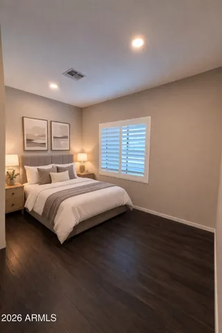 AI generated showing bedroom 4 with no desk