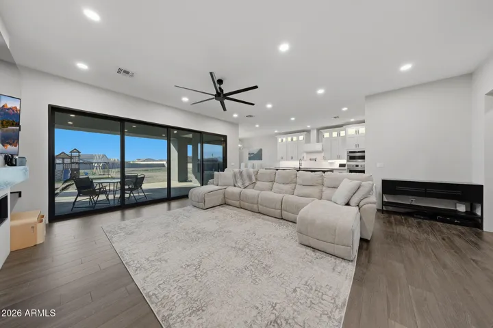 Large patio exit, open concept