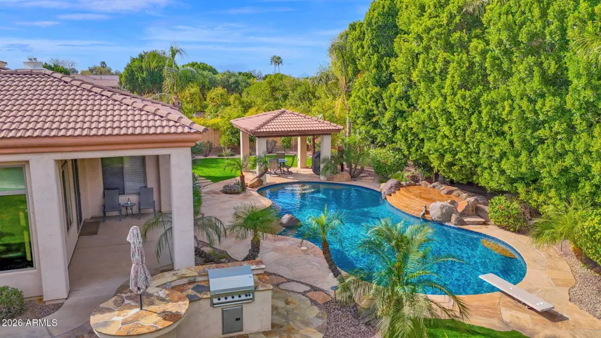 Aerial View of Backyard