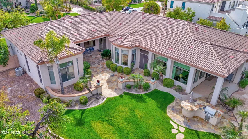 Aerial View of Backyard
