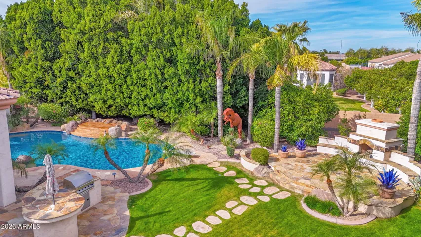 Aerial View of Backyard
