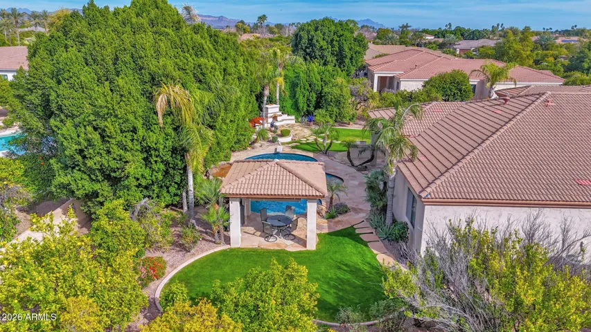 Aerial View of Backyard