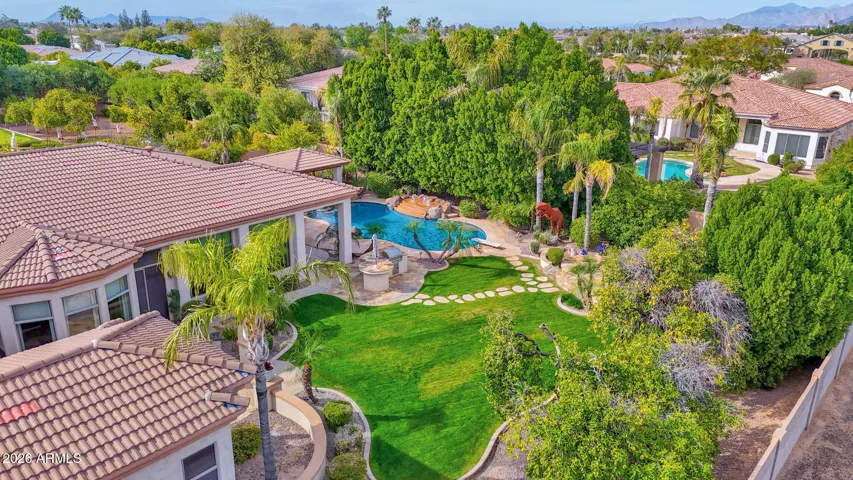 Aerial View of Backyard