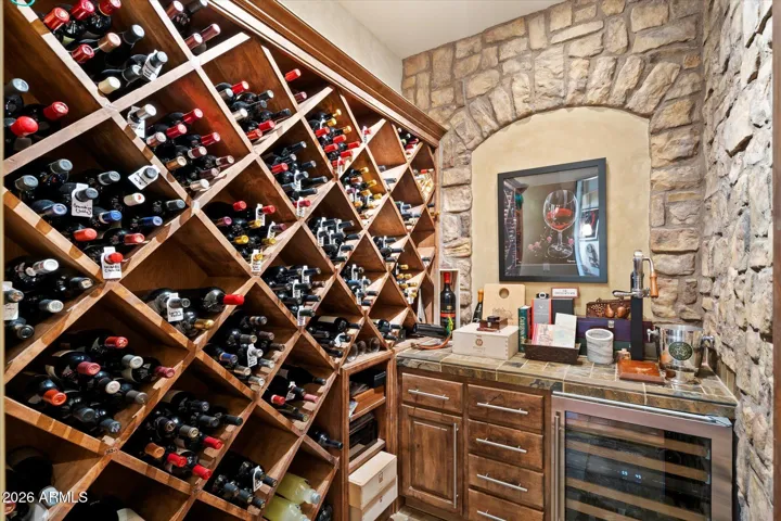 600+ bottle climate controlled wine room