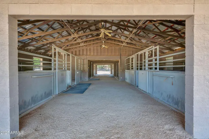 Wash Rack Has Hot & Cold Water, Barn Also Includes Fly & Misting System